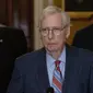 Senator AS Mitch McConnell mendadak freeze saat konferensi pers di Capitol Hill pada 26 Juli 2023 waktu setempat.