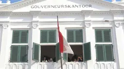 Libur Hari Raya Idul Fitri 1446 Hijriah dimanfaatkan warga untuk berwisata di Kota Tua Jakarta. (Liputan6.com/Herman Zakharia)
