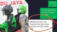 Momen Kocak Ojek Online saat Musim Hujan (Sumber: