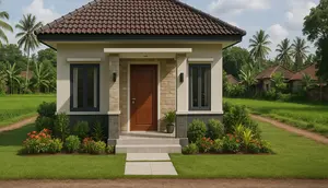 Model Rumah Sederhana Ukuran 6x9 di Desa dengan Desain Mewah dan Taman Kecil, Bikin Banyak Orang Ingin Menempatinya