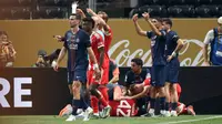 Kekalahan mereka bahkan terasa lebih menyakitkan karena dibayangi oleh cedera horor yang menimpa bintang andalan mereka, Jamal Musiala. (AFP/Alex Grimm)