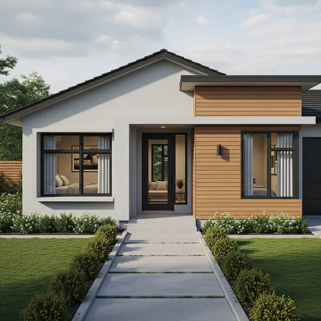 Model Rumah 1 Lantai Tipe 45 Tapi Tetap Nyaman untuk 5 Orang/Gemini AI