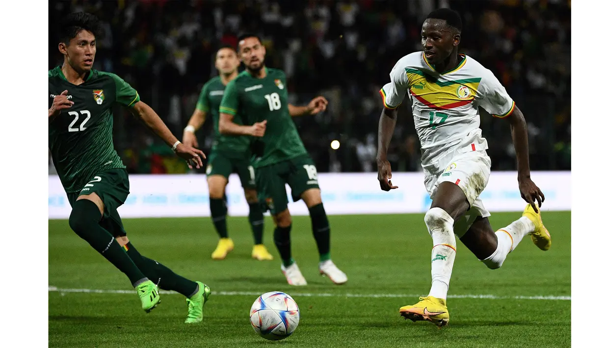 Timnas Senegal memiliki beberapa nama pemain berusia muda yang merumput di Liga Inggris. Salah satunya adalah Pape Matar Sarr, pemain berusia 20 tahun yang baru bergabung dengan Tottenham Hotspur. (AFP/Christophe Archambault)