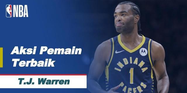 VIDEO: T.J Warren Cetak 53 Poin Saat Indiana Pacers Kalahkan Philadelphia 76ers 127-121 di NBA
