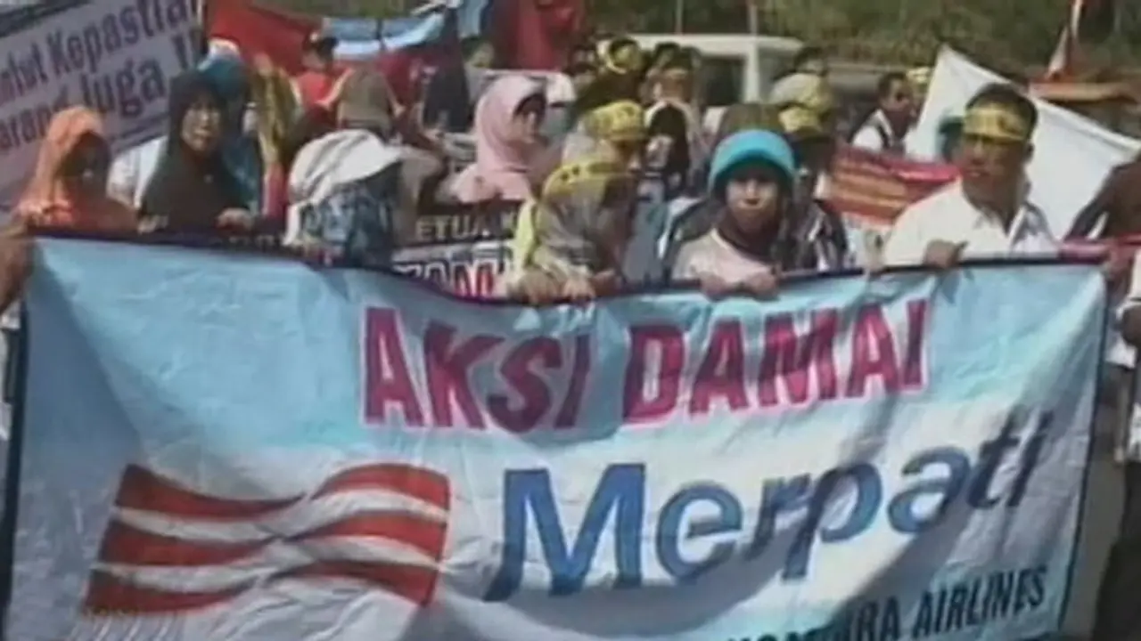 Demo Karyawan Merpati - Liputan6 Malam