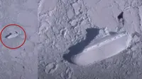 Penampakan Kapal Misterius di Antartika. (Foto: YouTube MrMBB333)
