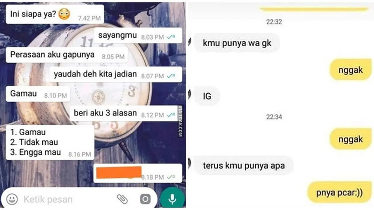 Chat Lucu Tanda Cinta Ditolak Ini Kocak Sekaligus Bikin Miris