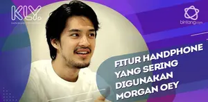 Morgan Oey mengatakan smartphone menunjang aktifitas sehari-hari.