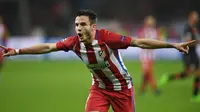 Gelandang Atletico Madrid asal Spanyol, Saul Niguez. (AFP/Patrik Stollarz)