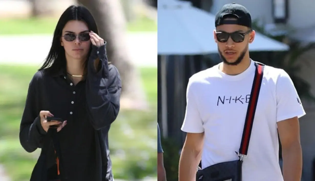 Foto ciuman tersebut mengejutkan karena Kendall baru saja dikabarkan jadian dengan Ben Simmons. (Backgrid-HollywoodLife)