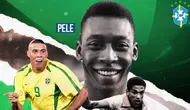 GOAT of Brazil: Pele, Ronaldo Nazario, Garrincha (Bola.com/Adreanus Titus)
