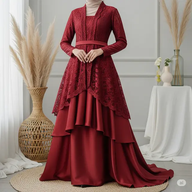 11 Model Baju Satin Kombinasi Brokat Terbaru yang Elegan dan Menawan