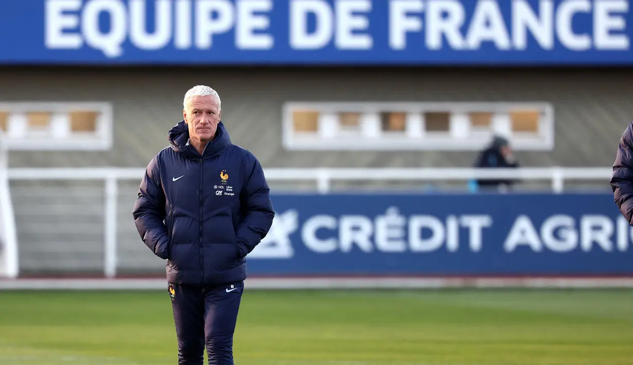 Pelatih Prancis, Didier Deschamps kembali memberikan kepercayaan kepada Kylian Mbappe untuk tampil memperkuat Timnas Prancis. (FRANCK FIFE/AFP)