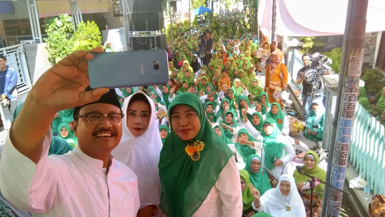 Calon Gubernur Jawa Timur nomor urut 2 Saifullah Yusuf atau Gus Ipul. (Liputan6.com/Dian Kurniawan)