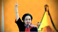 Ketua Umum DPP PDI Perjuangan (PDIP) Megawati Soekarnoputri dalam acara Kampanye Akbar Ganjar-Mahfud di RTH Maron, Banyuwangi, Jawa Timur, Kamis (8/2/2024). (Foto: Dokumentasi PDIP).