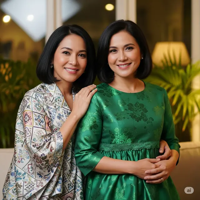 Model Atasan Brokat Wanita Usia 45 Tahun ke Atas. Foto: Gemini