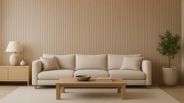 Model Ruang Tamu dengan Wall Moulding 2025/Ilustrasi oleh AI