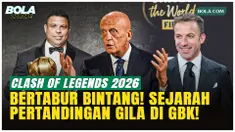 Clash of Legends 2026 digelar 18 April di GBK, Jakarta. Barcelona Legends menghadapi DRX World Legends yang diperkuat Ronaldo, Del Piero, dan Ribery, dipimpin wasit legendaris Pierluigi Collina.
