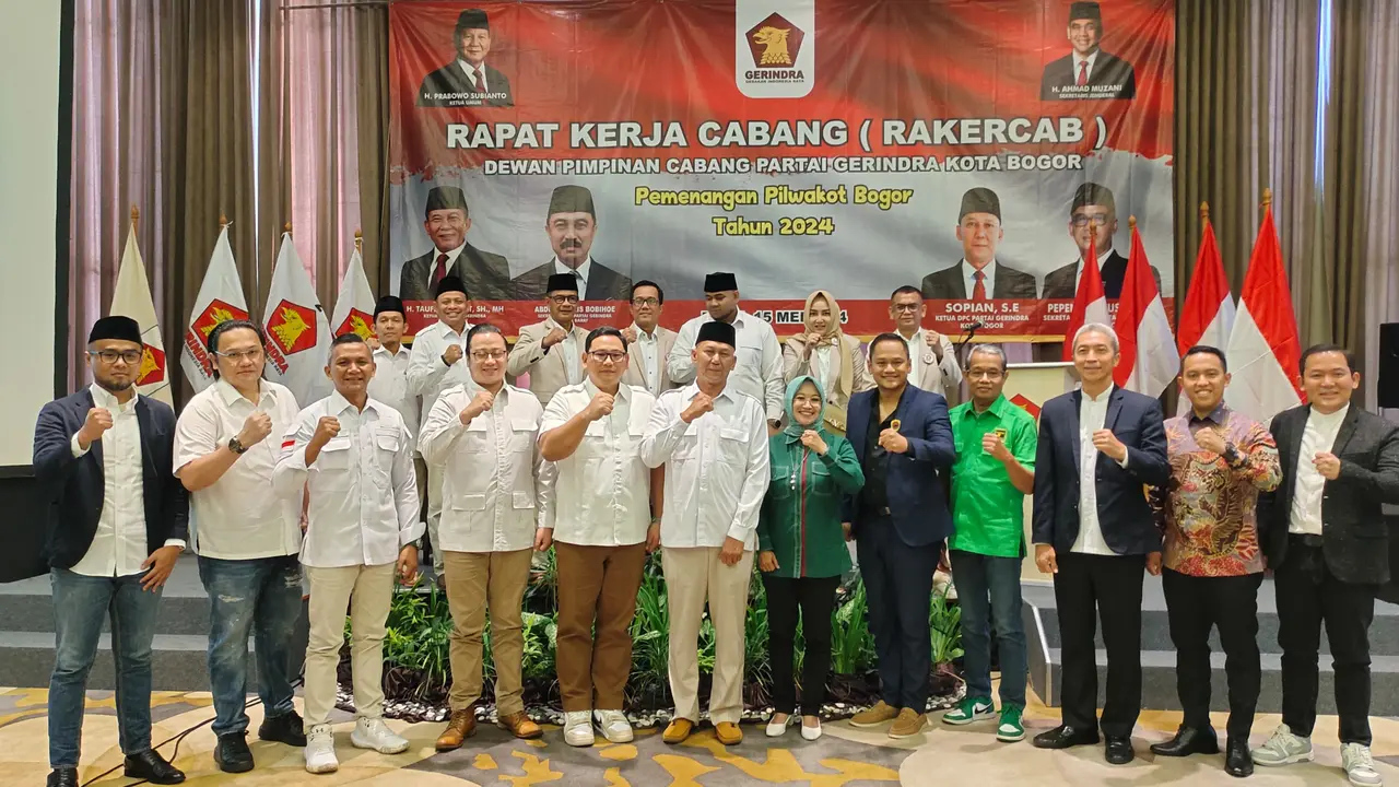 Tujuh bakal calon wali kota Bogor adu gagasan dihadapan ratusan kader dan pengurus Partai Gerindra, Rabu (15/5/2024).