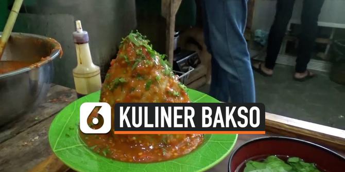 VIDEO: Mencicip Kuliner Unik Bakso Tumpeng Merapi