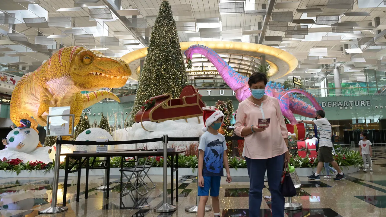 Jelang Natal, Begini Suasana Bandara Changi Singapura di Tengah Pandemi COVID-19