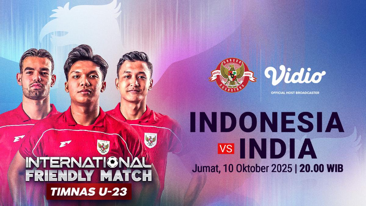 Link Live Streaming Timnas Indonesia U-23 vs India, Jumat 10 Oktober 2025 Pukul 19.00 WIB di Indosiar dan Vidio