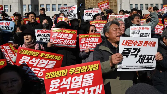 Darurat Militer Dicabut, Pengunjuk Rasa Desak Presiden Korea Selatan Yoon Suk Yeol Mundur