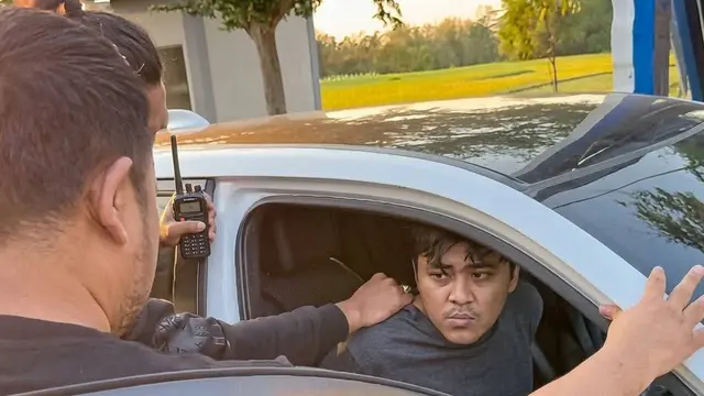 Tampang pencuri Honda HR-V dari parkiran hotel di Semarang
