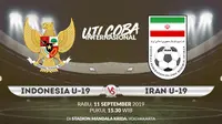 Uji coba internasional Timnas Indonesia U-19 vs Iran U-19. (Bola.com/Dody Iryawan)