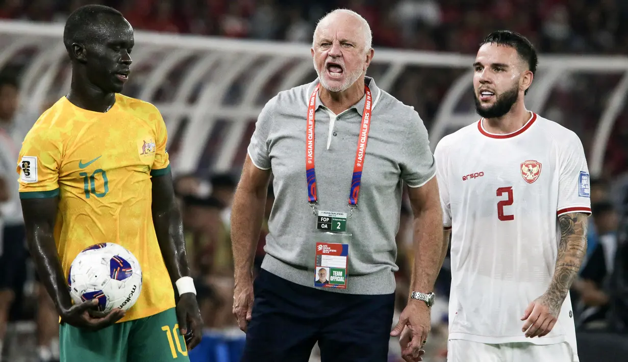 Keputusan Graham Arnold sebenar tidak mengejutkan. Sebab, setelah kegagalan di Piala Asia 2023 dan hasil buruk pada dua laga awal putaran ketiga Kualifikasi Piala Dunia 2026, dia mendapat banyak tekanan. (AFP/Aditya Aji)