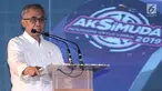 Ketua Dewan Komisioner Otoritas Jasa Keuangan (OJK) Wimboh Santoso memberikan sambutan dalam acara Aksi Mahasiswa dan Pemuda Indonesia Menabung (AKSiMUDA) 2019 di Gedung BPPT Jakarta, Selasa (30/7/2019). Acara digelar dalam rangka menyambut Hari Indonesia Menabung 2019. (merdeka.com/Iqbal S Nugroho)