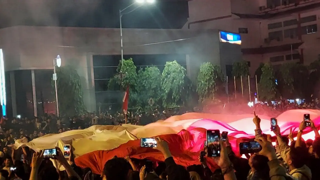 Ribuan Warga Solo Sambut Kemenangan Timnas Indonesia