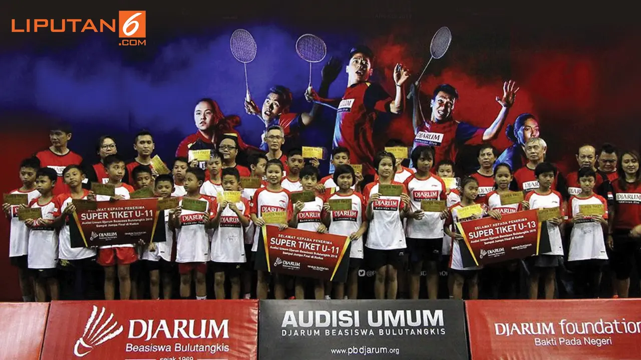 Banner Infografis PB Djarum Setop Audisi Beasiswa Bulu Tangkis