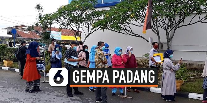 VIDEO: Kepanikan Saat Padang Diguncang Gempa Magnitudo 6,3