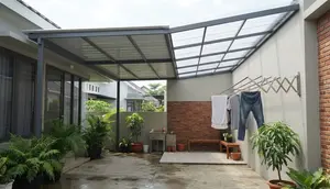 8 Inspirasi Kanopi Jemuran Anti-Tampias yang Cocok untuk Area Belakang Rumah