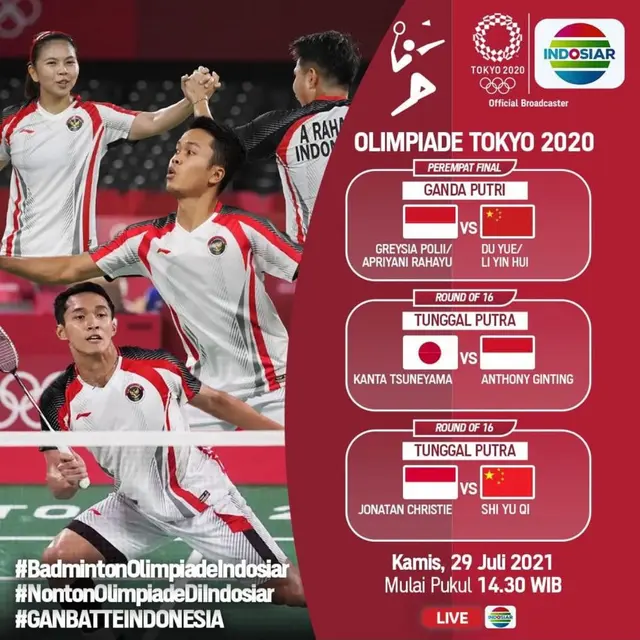 Bulutangkis Olimpiade Tokyo 2020