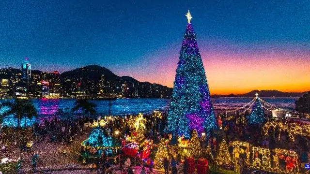 Foto suasana Hong Kong pada bulan November