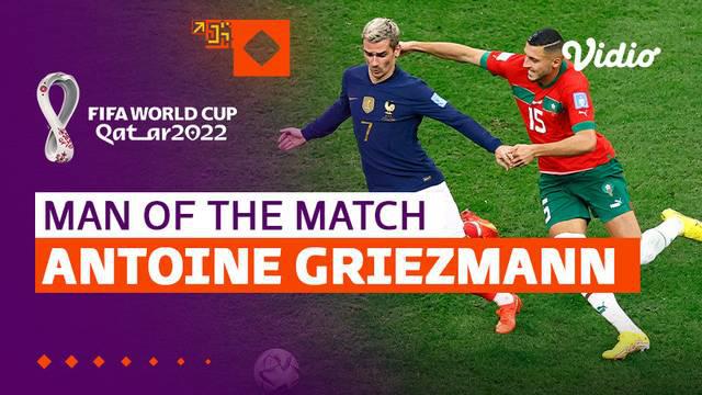 Berita video beragam aksi dari Antoine Griezmann, yang dinobatkan sebagai man of the match semifinal Piala Dunia 2022, timnas Prancis melawan timnas Maroko, Kamis (15/12/2022) dini hari WIB.