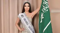 Rumy Alqahtani, model yang jadi finalis pertama asal Arab Saudi untuk Miss Universe. (dok. Instagram @Rumy Alqahtani/https://www.instagram.com/p/C46cXXjsoOT/)