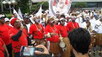 Komunitas Relawan Peduli Papua Bangkit dukung Jokowi jadi presiden. (Liputan6.com/Taufifiqurrahman)