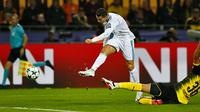 Cristiano Ronaldo menyumbang dua gol untuk Real Madrid pada laga melawan Borussia Dortmund (26/9/2017). (doc. Real Madrid)