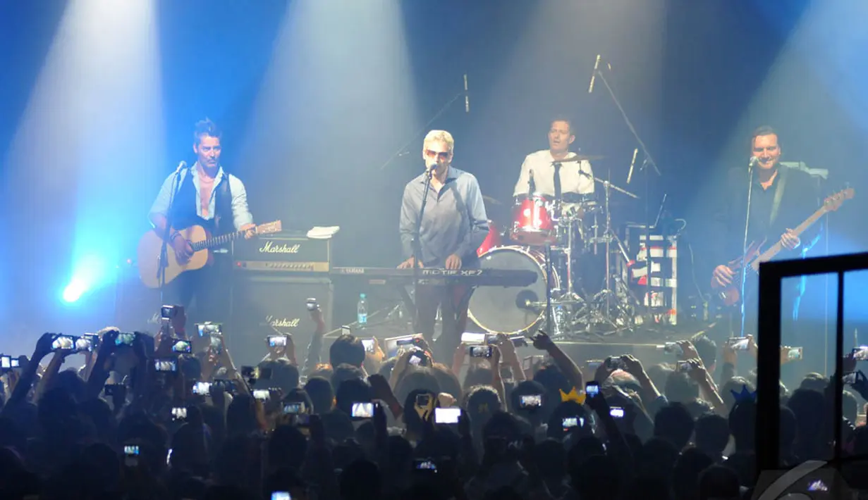 Band Michael Learns to Rock atau MLTR sukses menggelar konser di The Foundry 8 SCBD, Jakarta, Rabu (7/1/2015). (Liputan6.com/Panji Diksana)
