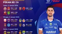 Simak Jadwal Live Streaming BRI Super League Pekan ke-16, Tayang di Vidio