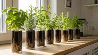 Cara Membuat Kebun Herbal Mini di Botol Kaca Bekas, Dapur Segar dan Ramah Lingkungan