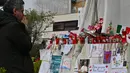 Hampir tiga pekan, Paus Fransiskus mendapatkan perawatan untuk pemulihan pneumonia di Rumah Sakit Gemelli, Roma. (ANDREAS SOLARO/AFP atau pemberi lisensi/AFP)