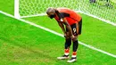 Romelu Lukaku tampil melempem bersama Timnas Belgia di Piala Dunia 2022. Bomber Inter Milan itu banyak buang peluang emas yang membuat Belgia harus angkat koper lebih cepat dari Qatar. (AFP/Alfredo Estrella)