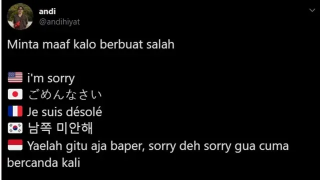 7 Cara Minta Maaf Versi Netizen Ini Bikin Geleng Kepala