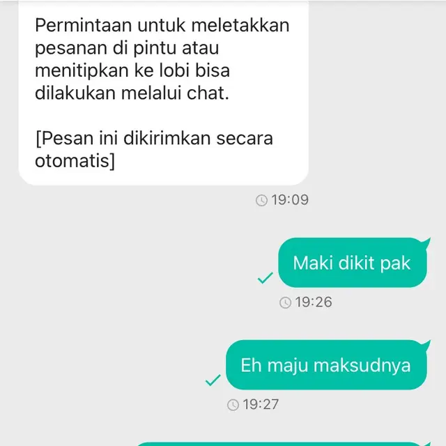 6 Chat Typo Driver Ojol Seputar Pesanan ke Pelanggan Ini Bikin Ketawa