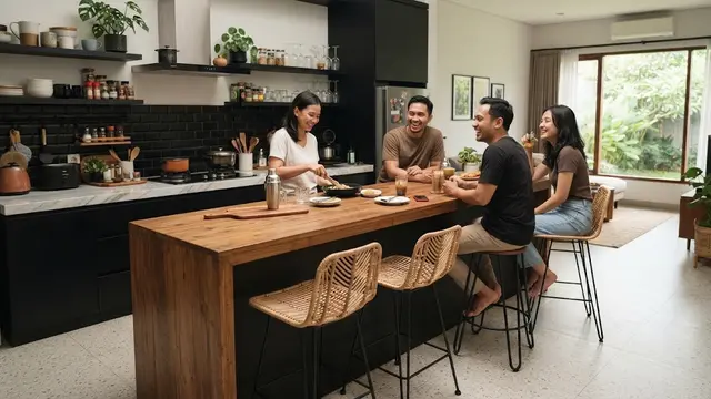 Desain Dapur Sederhana Untuk Orang Ekstrovert