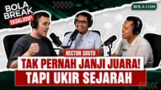Hector Souto mengungkap filosofi yang selalu dipegangnya sebagai pelatih: tidak pernah menjanjikan gelar juara, tetapi selalu menjanjikan kerja keras dan proses yang tepat. Dalam episode Bola Break ini, pelatih Timnas Futsal Indonesia bercerita tentang alasan memilih Indonesia, kesuksesan membawa Bintang Timur Surabaya menorehkan sejarah, hingga keyakinannya bahwa Timnas Indonesia mampu bersaing di level Asia. Keyakinan itu terbukti dengan sederet prestasi, termasuk membawa Indonesia menjadi runner-up Piala Asia Futsal 2025.